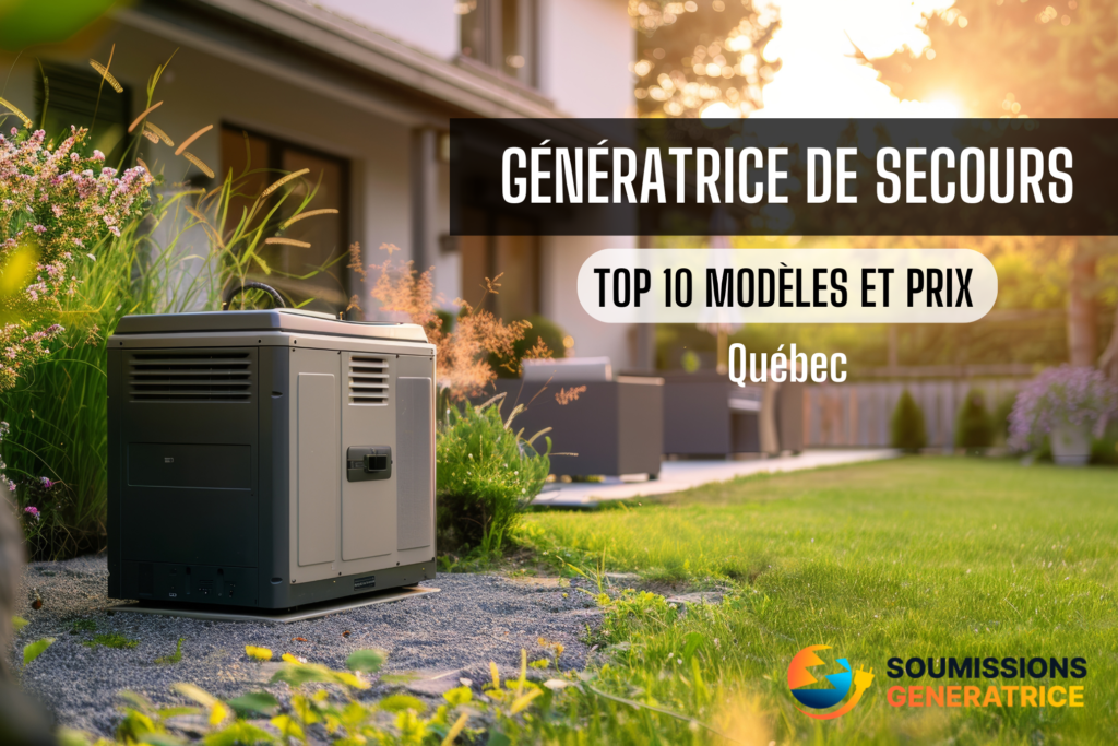 Quebec Secours Génératrice de Secours | Top 10 modèles et prix au Québec