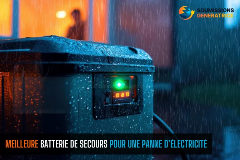 meilleure batterie de secours panne delectricite