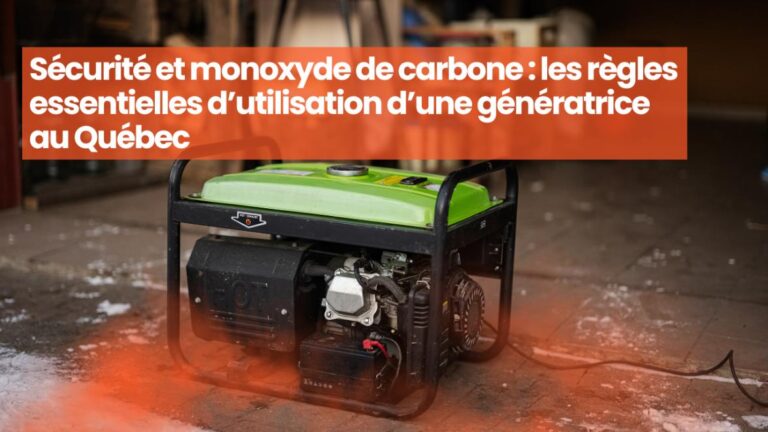 monoxyde de carbone génératrice